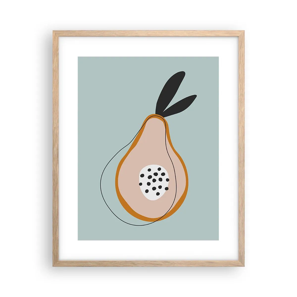 Poster in light oak frame - Penetrating the Nature of Things - 40x50 cm