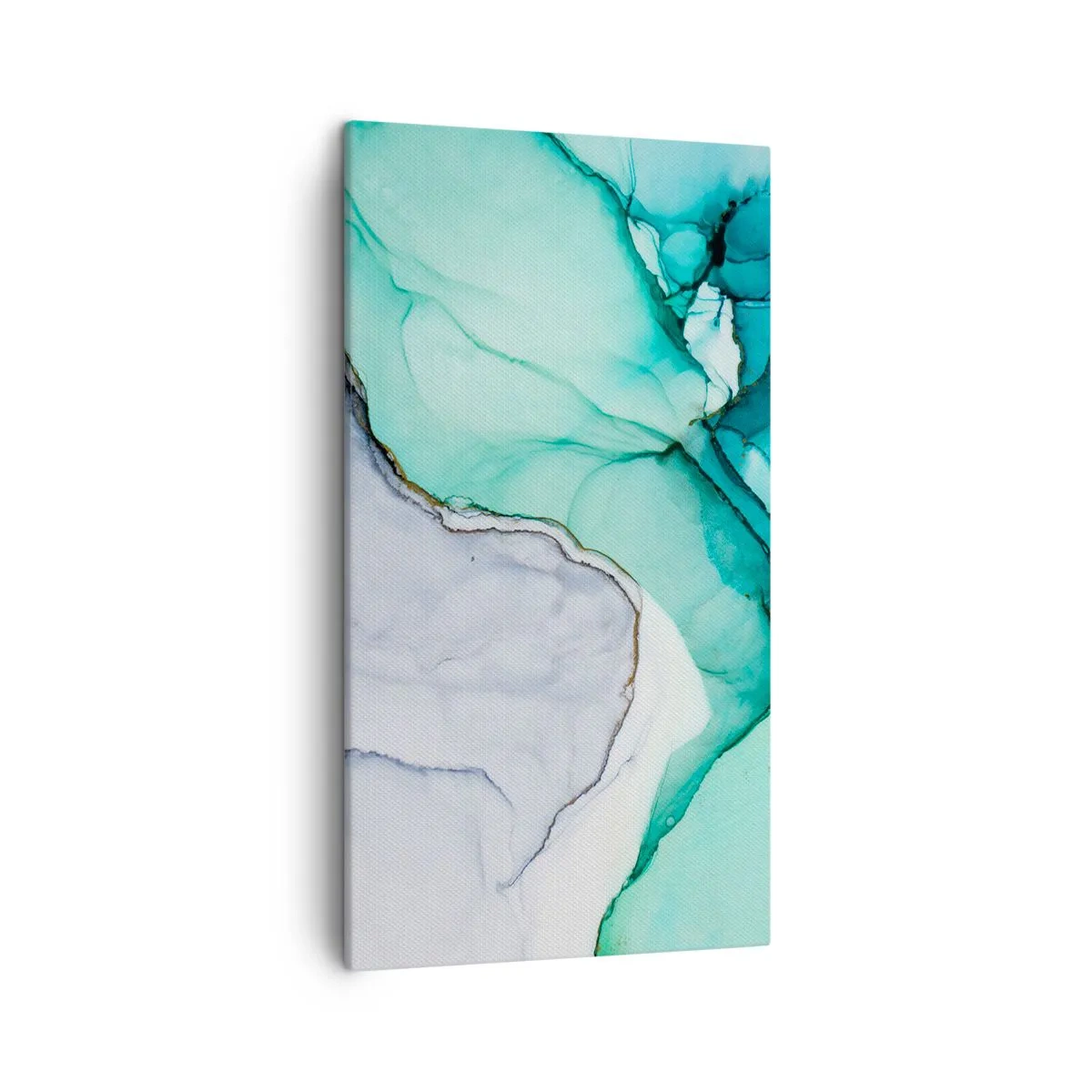 Canvas picture - Study in Turquoise - 45x80 cm