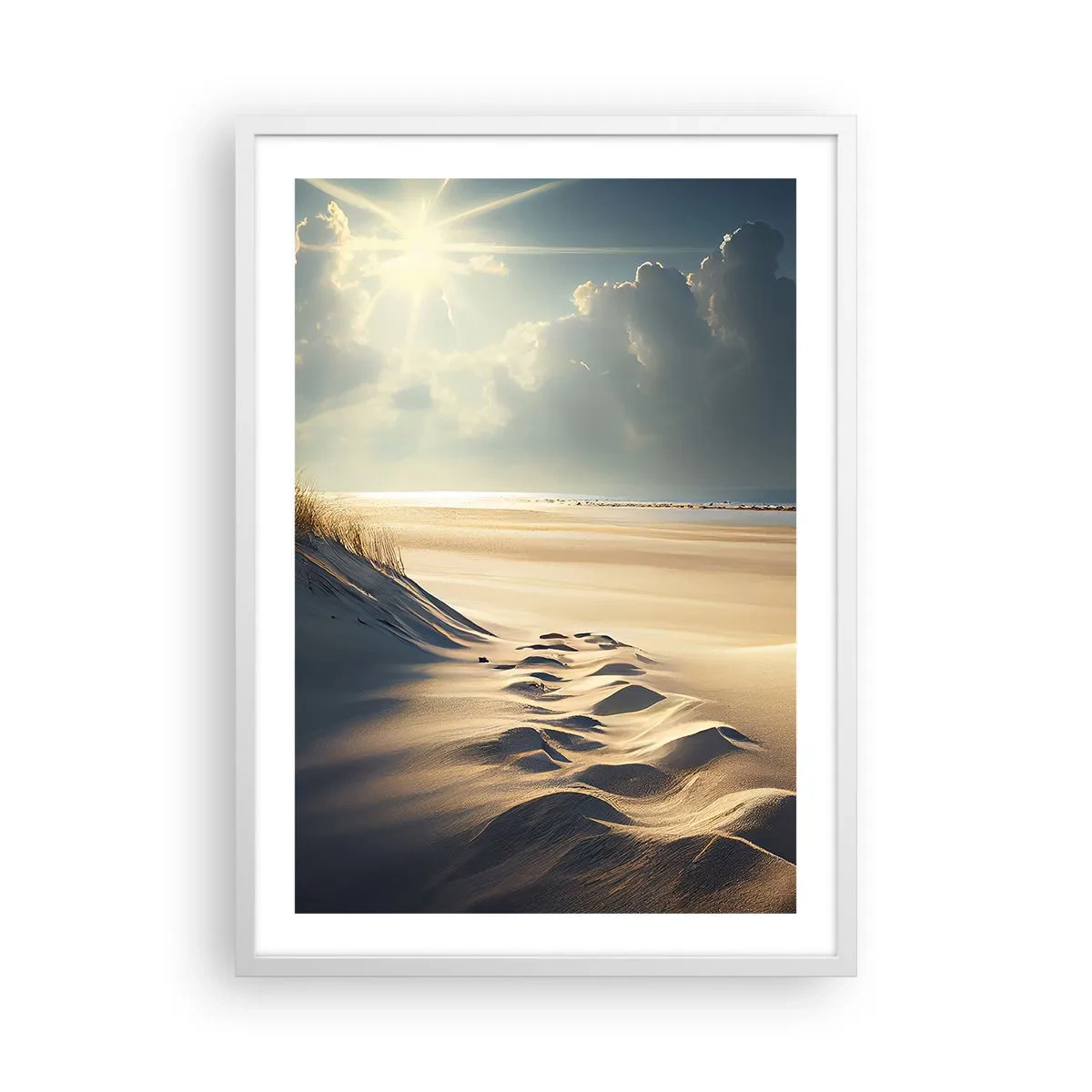 Poster in white frmae - Calming Landscape - 50x70 cm