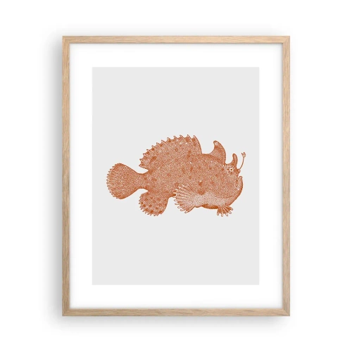 Poster in light oak frame - Fish after All - 40x50 cm