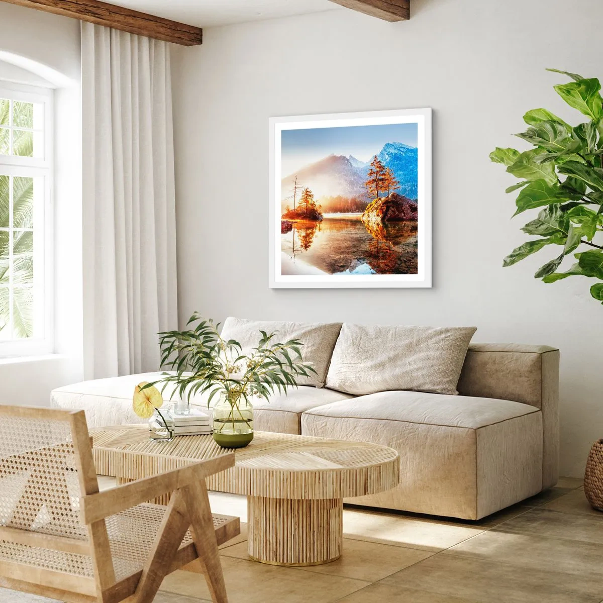 Poster in white frmae - Nature in New Light - 40x40 cm