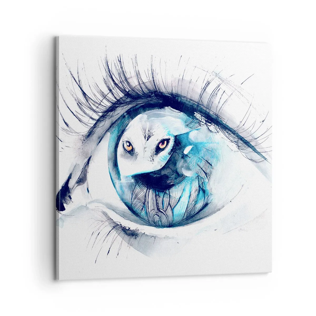 Canvas picture - Eye to Eye with Wilderness - 60x60 cm