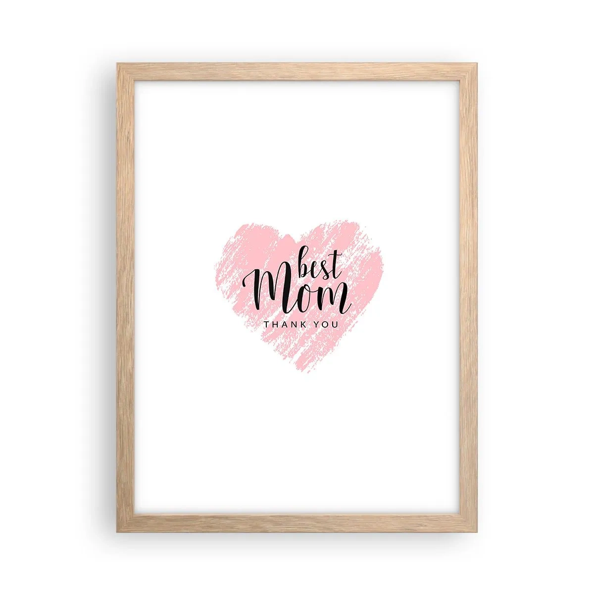 Poster in light oak frame - Always the Right Moment - 30x40 cm