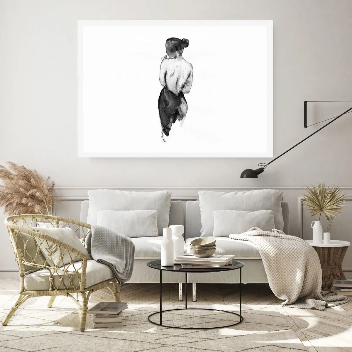 Poster - By Her Side the World Disappears - 50x40 cm
