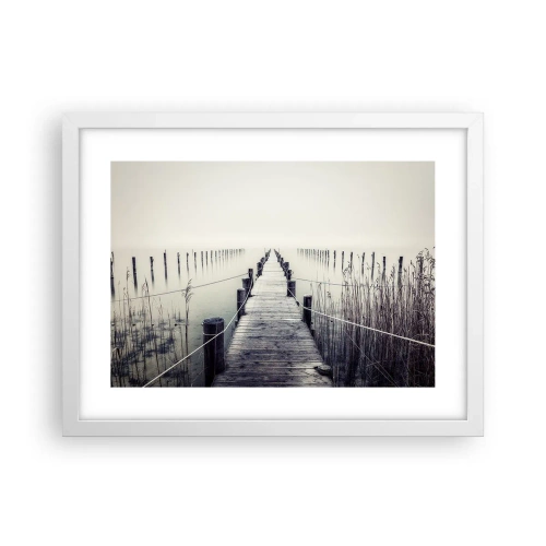 Poster in white frmae - Immerse Yourself in Peace - 40x30 cm
