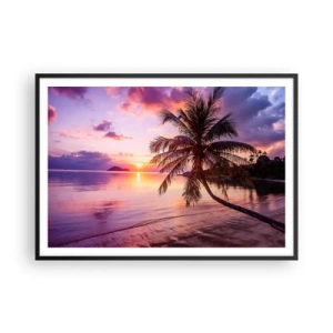 Poster in black frame - Bliss up to the Horizon - 100x70 cm