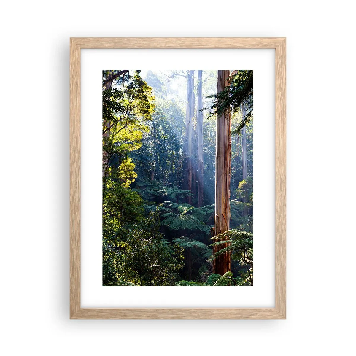 Poster in light oak frame - Tale of a Forest - 30x40 cm