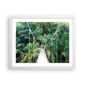 Poster in white frmae - Welcome to the Jungle! - 50x40 cm