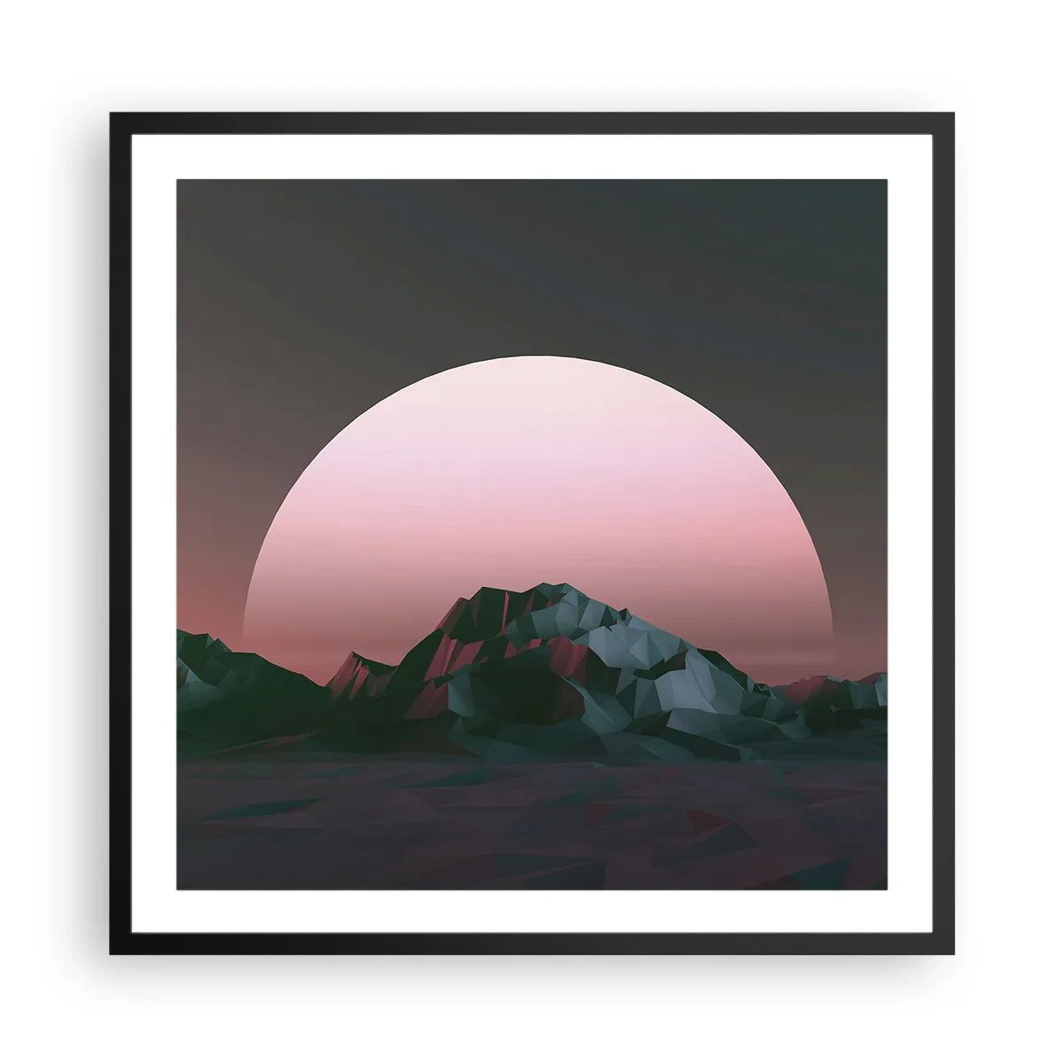 Poster in black frame - In a Neighbouring Galaxy - 60x60 cm