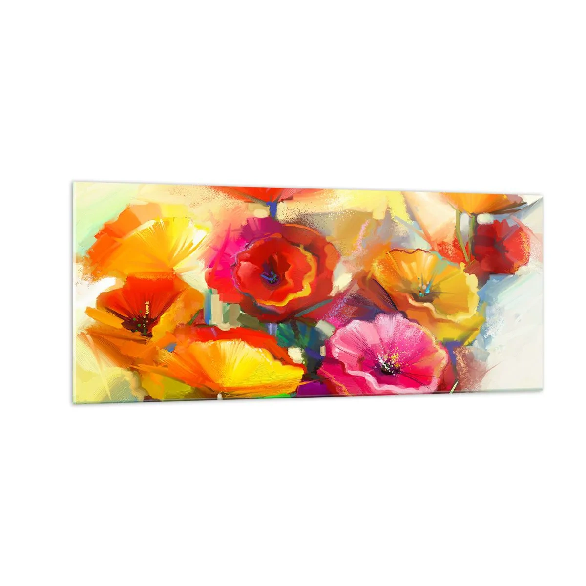 Glass picture - Not Only Red - 100x40 cm