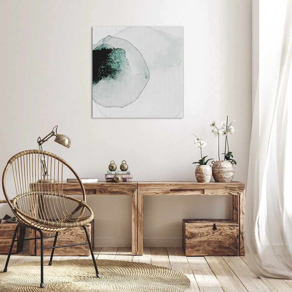 Canvas picture - In a Waterdrop - 60x60 cm