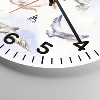Clock face with numbers