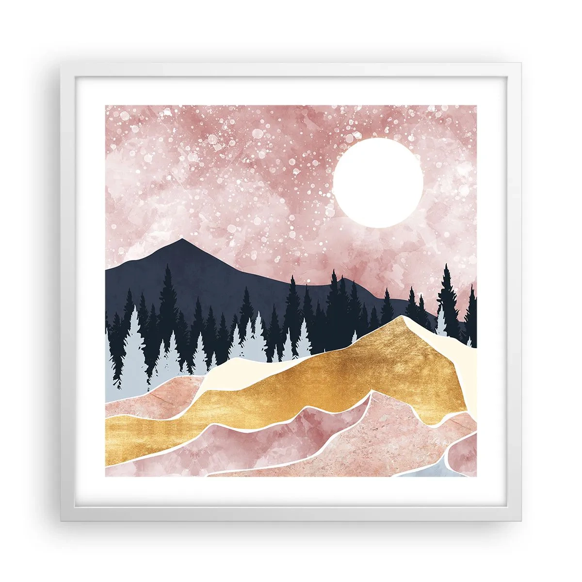 Poster in white frmae - Night Guard - 50x50 cm