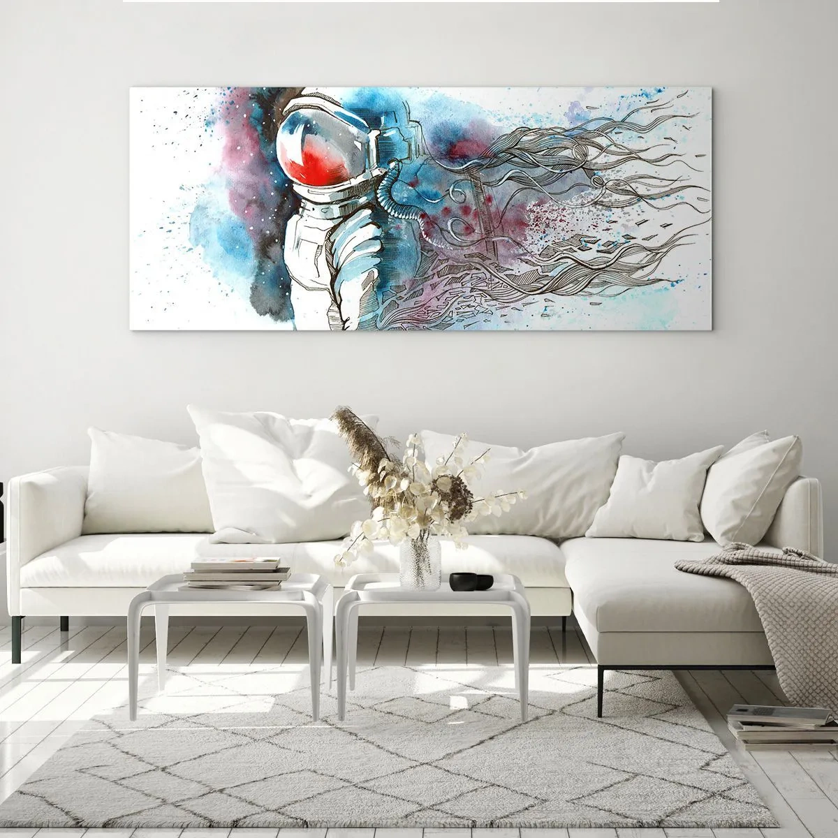 Glass picture - Alone In Space - 120x50 cm