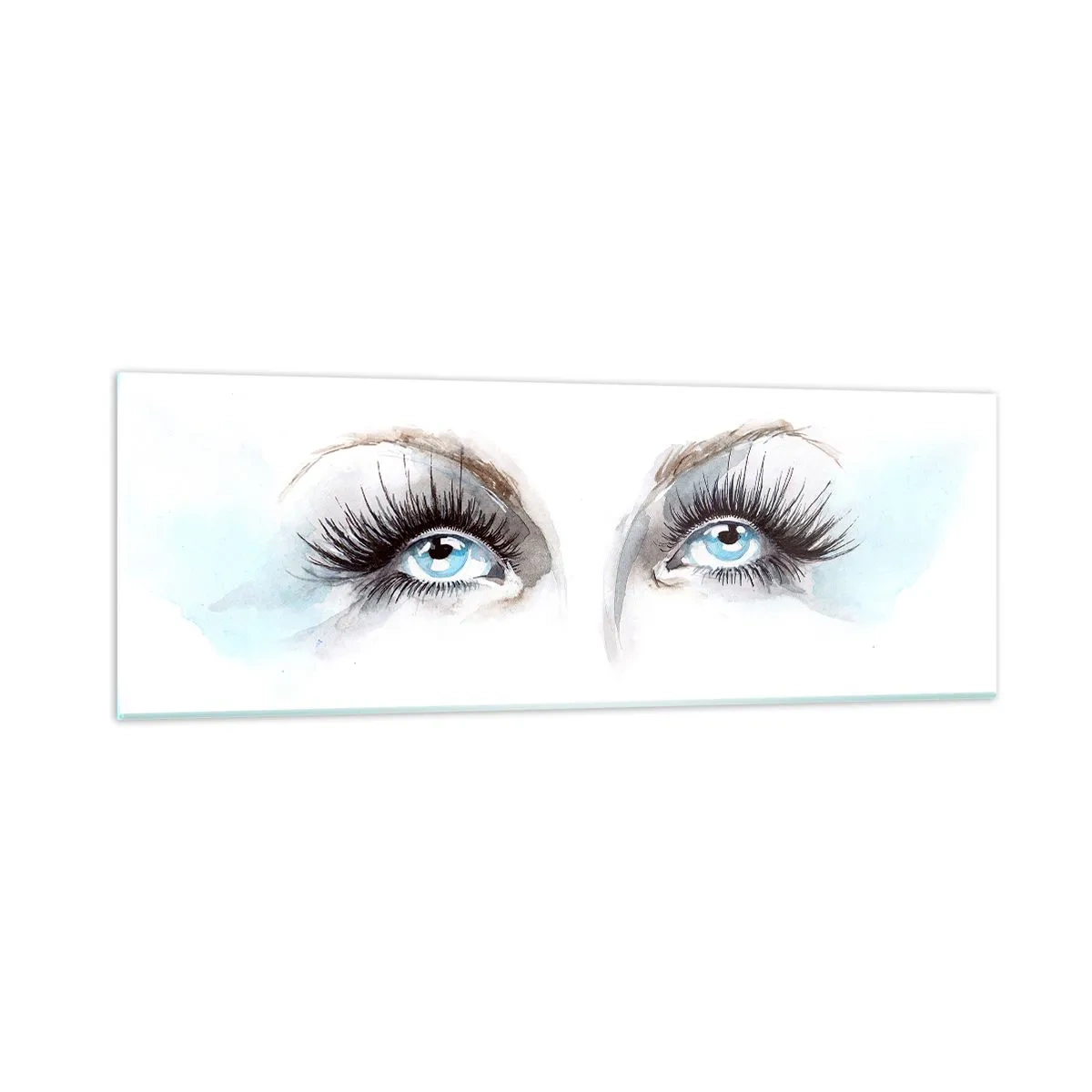 Glass picture - Eyes ofaAn Angel? - 90x30 cm