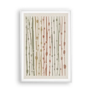 Poster in white frmae - Musical Colour Notation - 70x100 cm