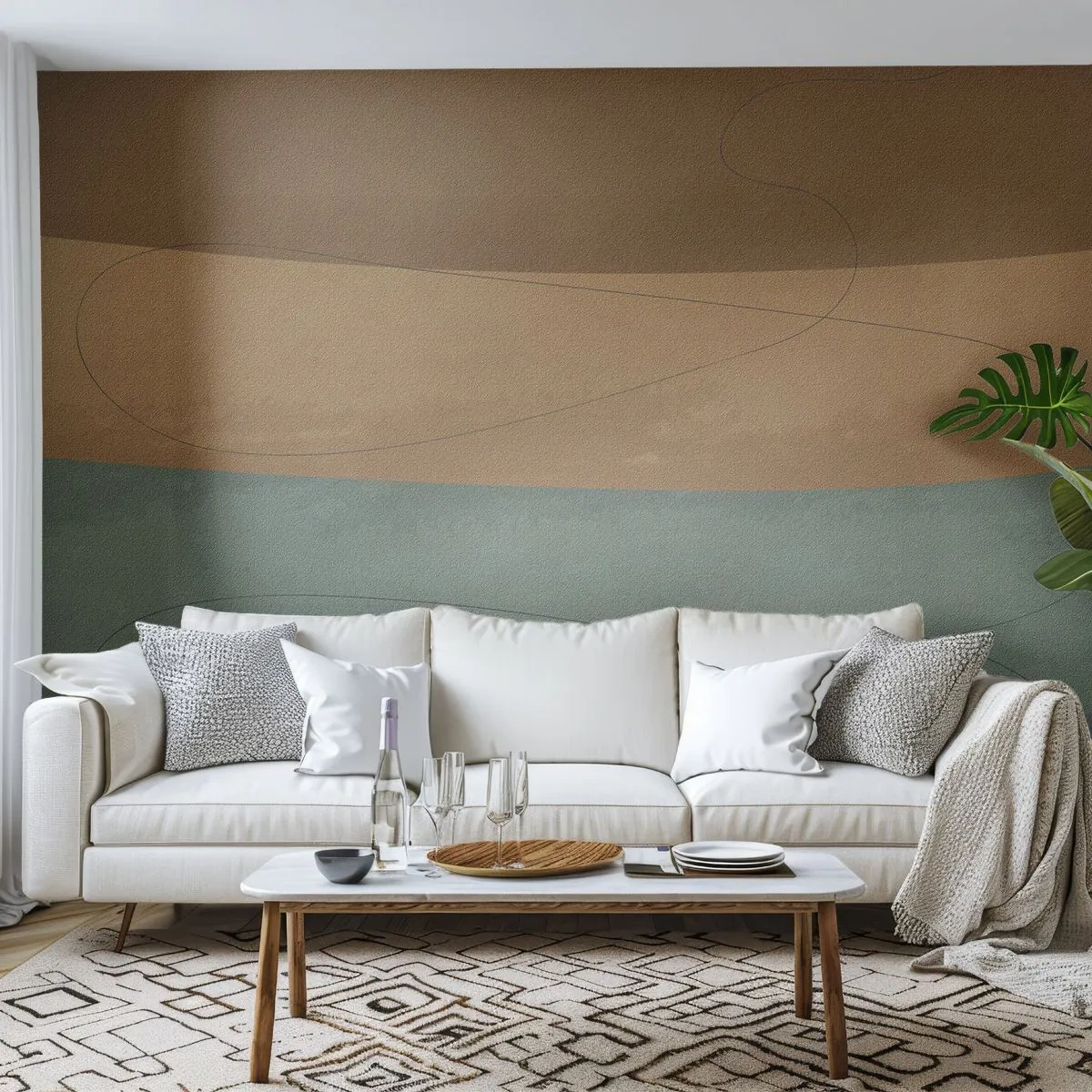 Photo Wallpaper Standard Eco - Horizontal Compostion - Abstraction, Piece, Modern Art - 500x350 cm