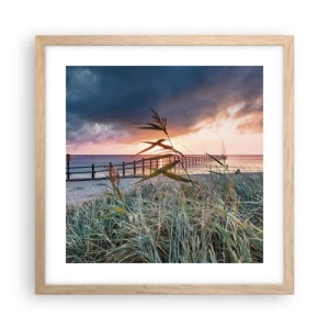 Poster in light oak frame - Not Gone with the Wind - 40x40 cm