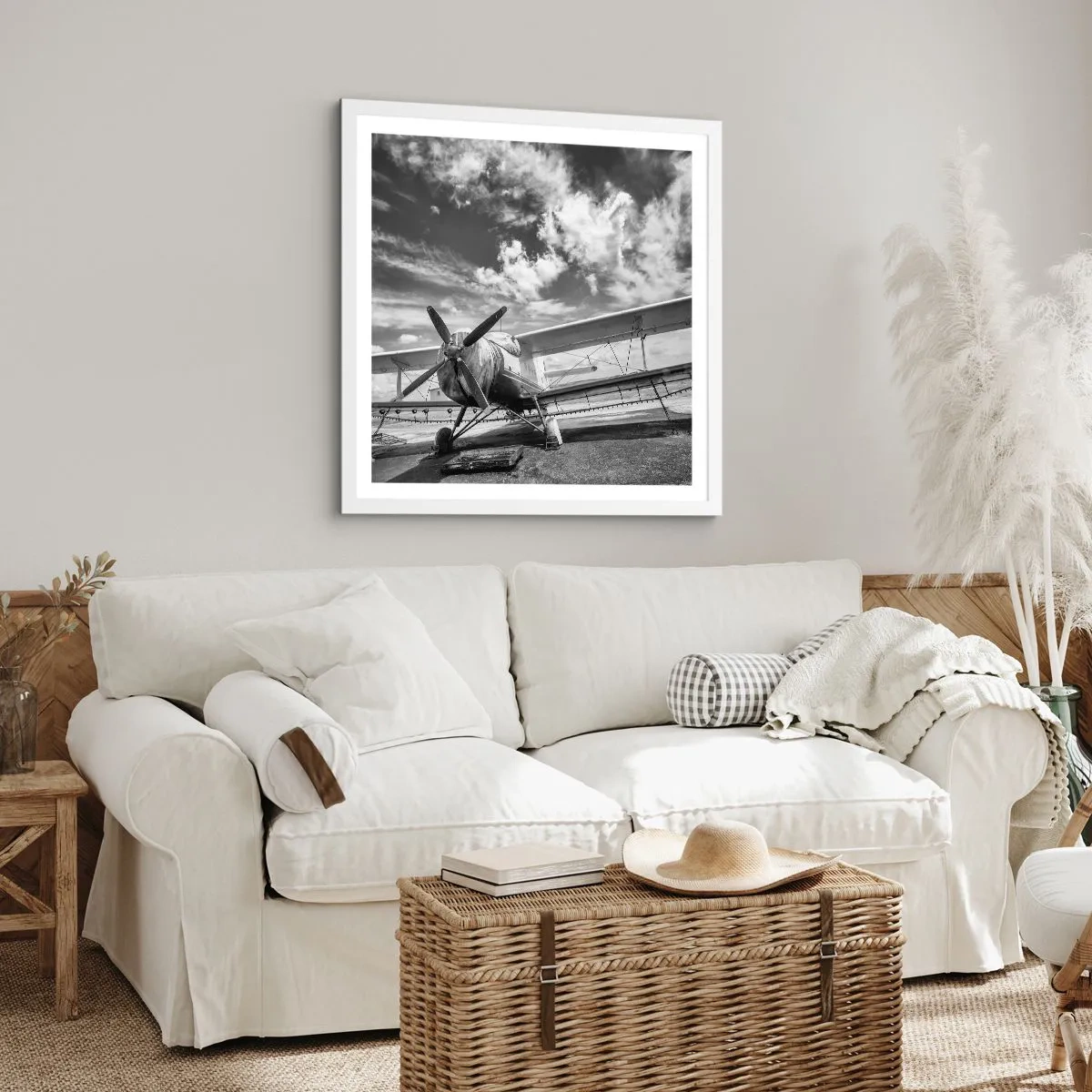 Poster in white frmae - I Can't Wait! - 40x40 cm
