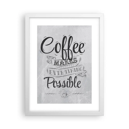 Poster in white frmae - How Not to Love Coffee - 30x40 cm
