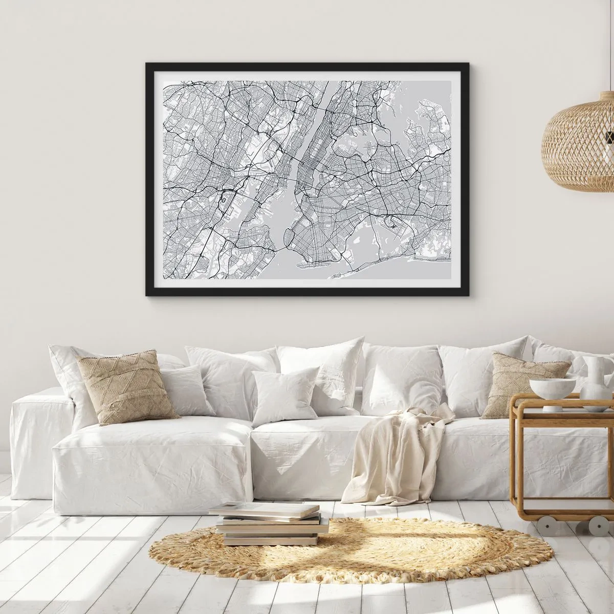 Poster in black frame - Anatomy of Metropolis - 40x30 cm
