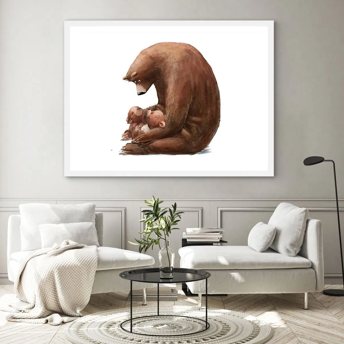 Poster in white frmae - Sweet Dreams, Kids - 50x40 cm