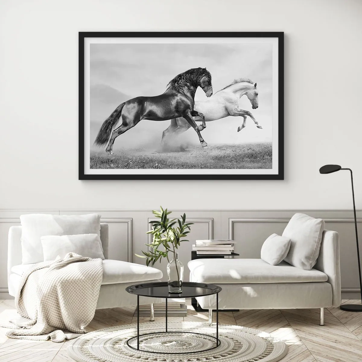 Poster in black frame - Angels and Demons - 70x50 cm