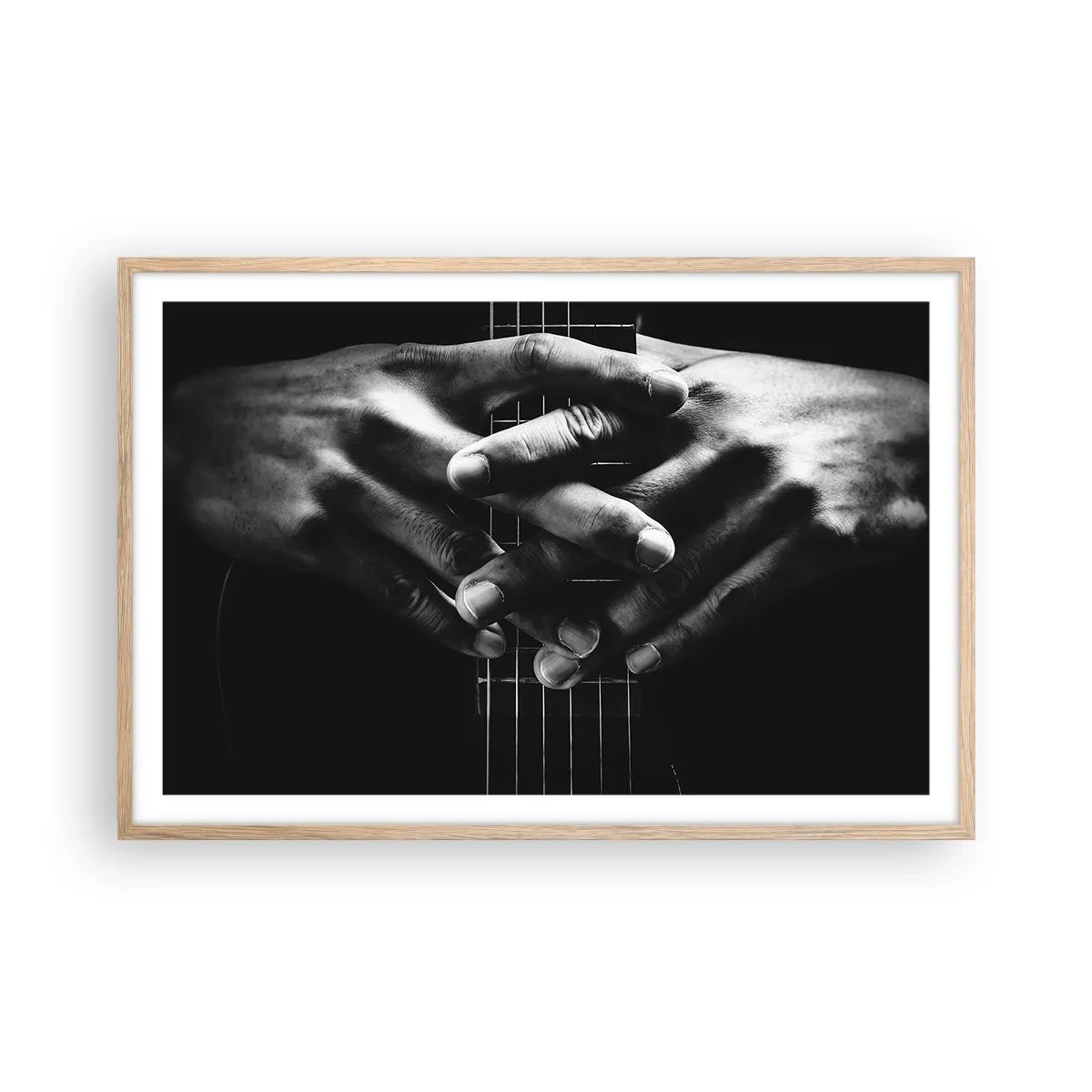 Poster in light oak frame - Artist's Prayer - 91x61 cm