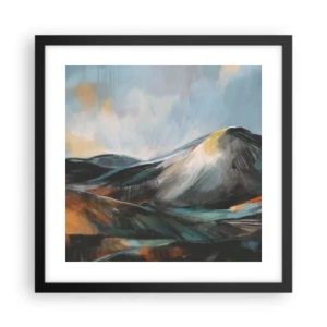 Poster in black frame - Raw and Beautiful - 40x40 cm