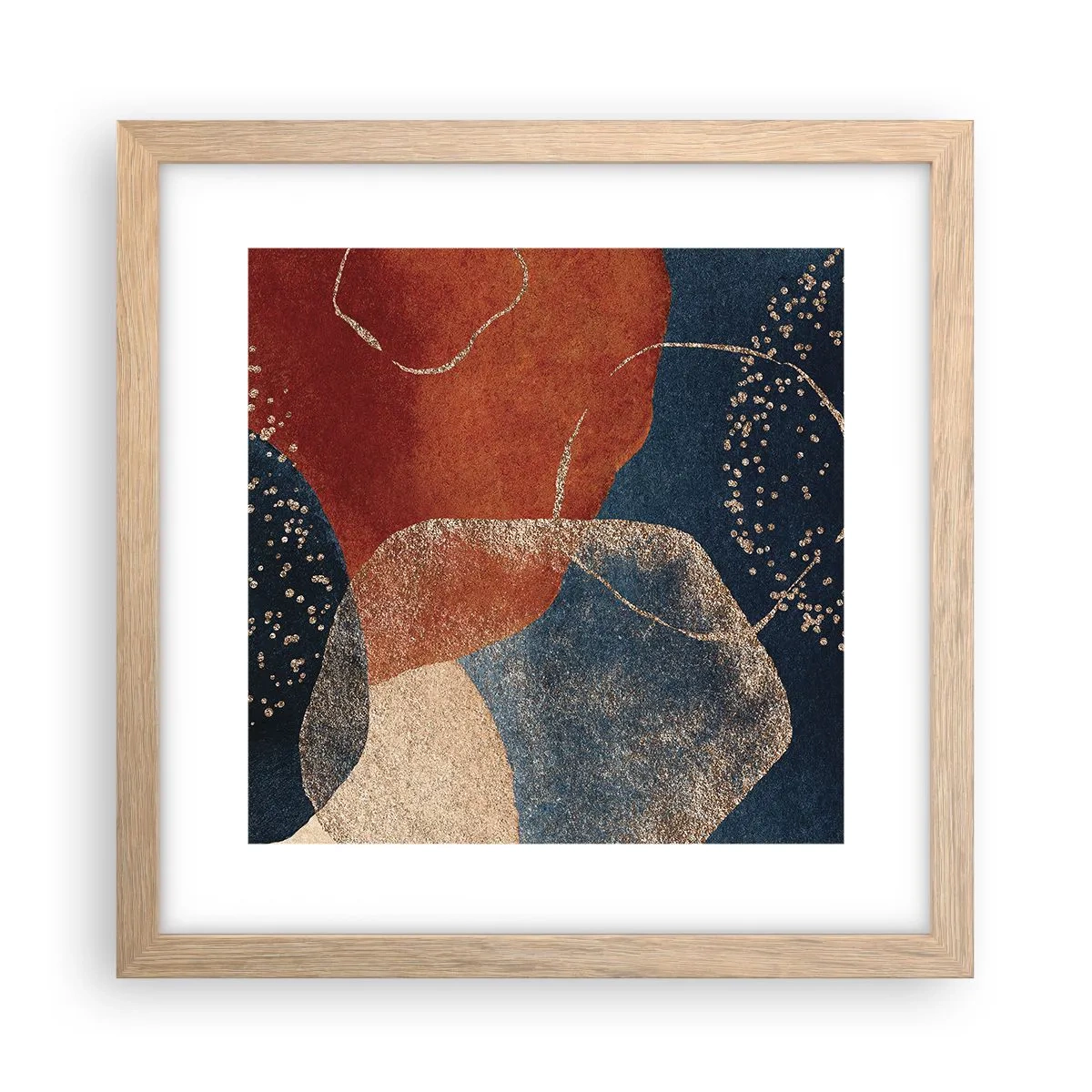 Poster in light oak frame - Lightness of Being - 30x30 cm