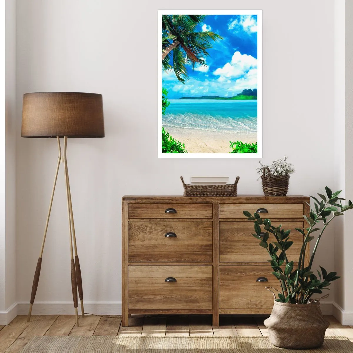Poster - Blue Tropics - 40x50 cm