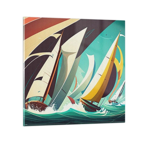 Glass picture - Standing Up to Elements - 40x40 cm