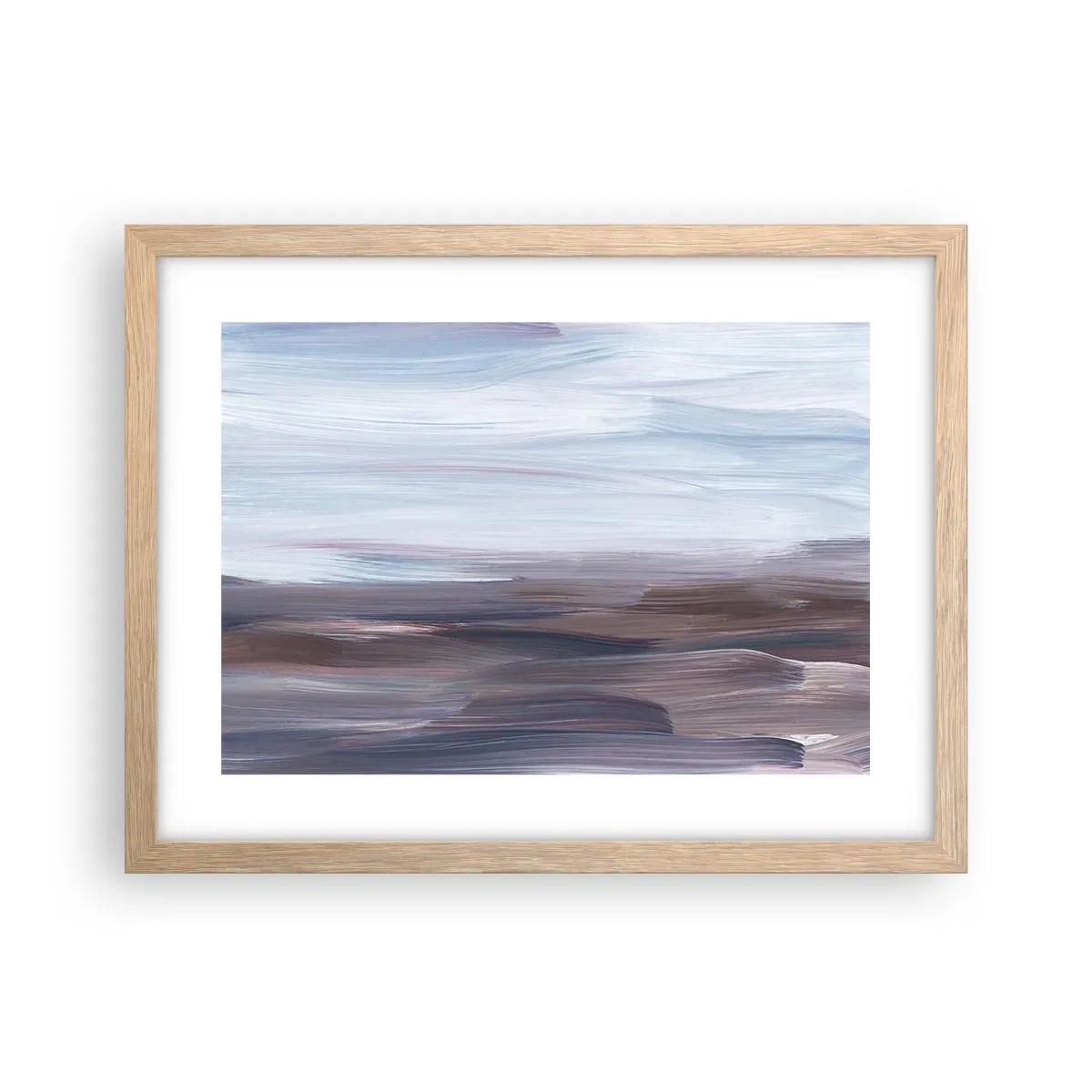 Poster in light oak frame - Elements: Water - 40x30 cm