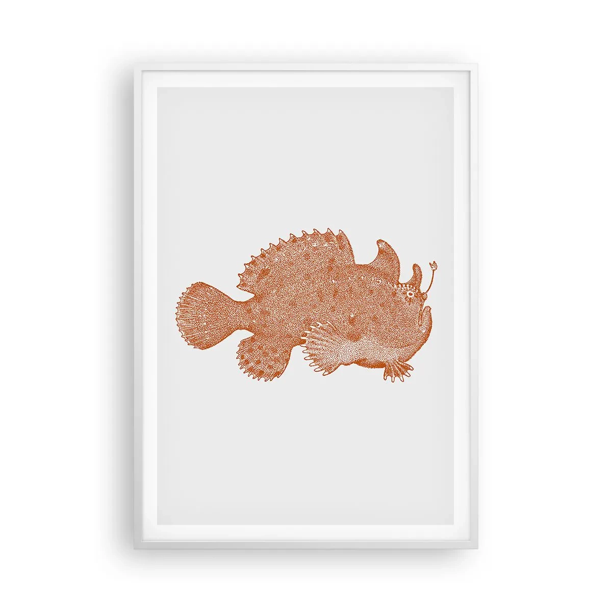 Poster in white frmae - Fish after All - 70x100 cm