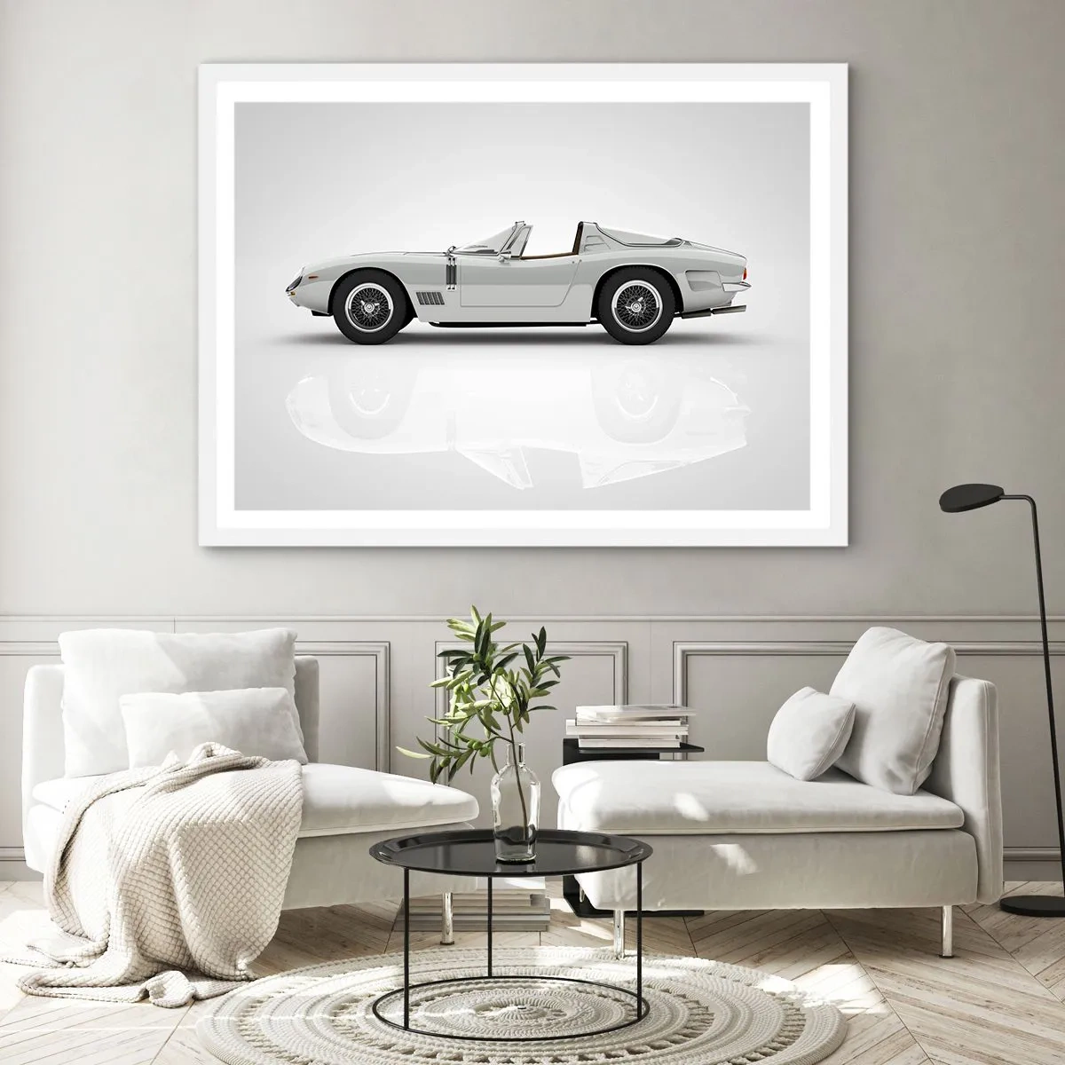 Poster in white frmae - Promise of Fun - 40x30 cm