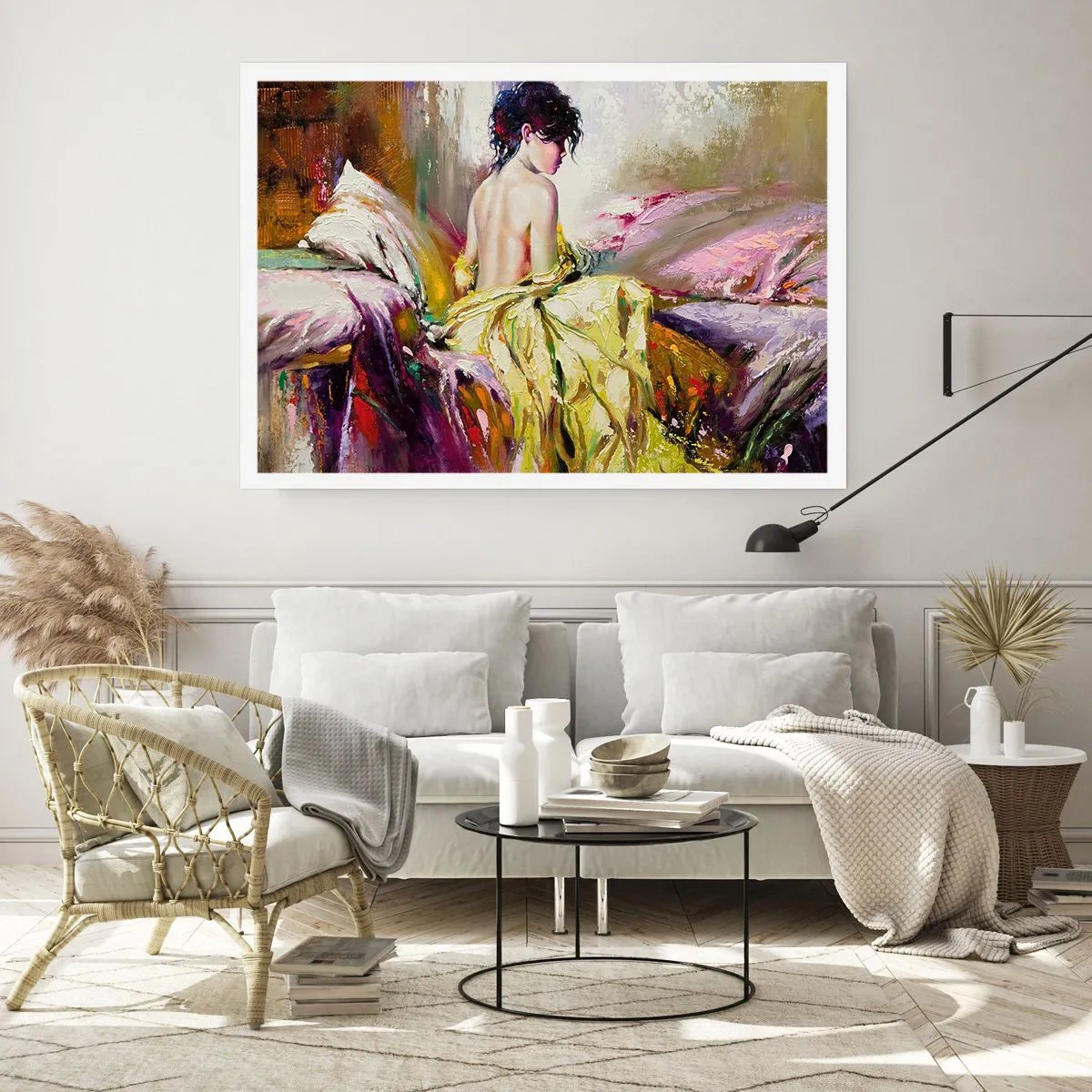 Poster - Graceful in Yellow - 40x30 cm