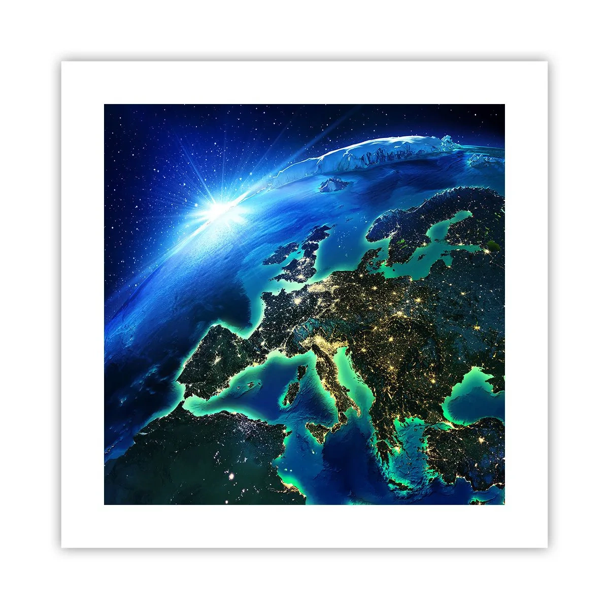 Poster - Sparkling Europe - 40x40 cm