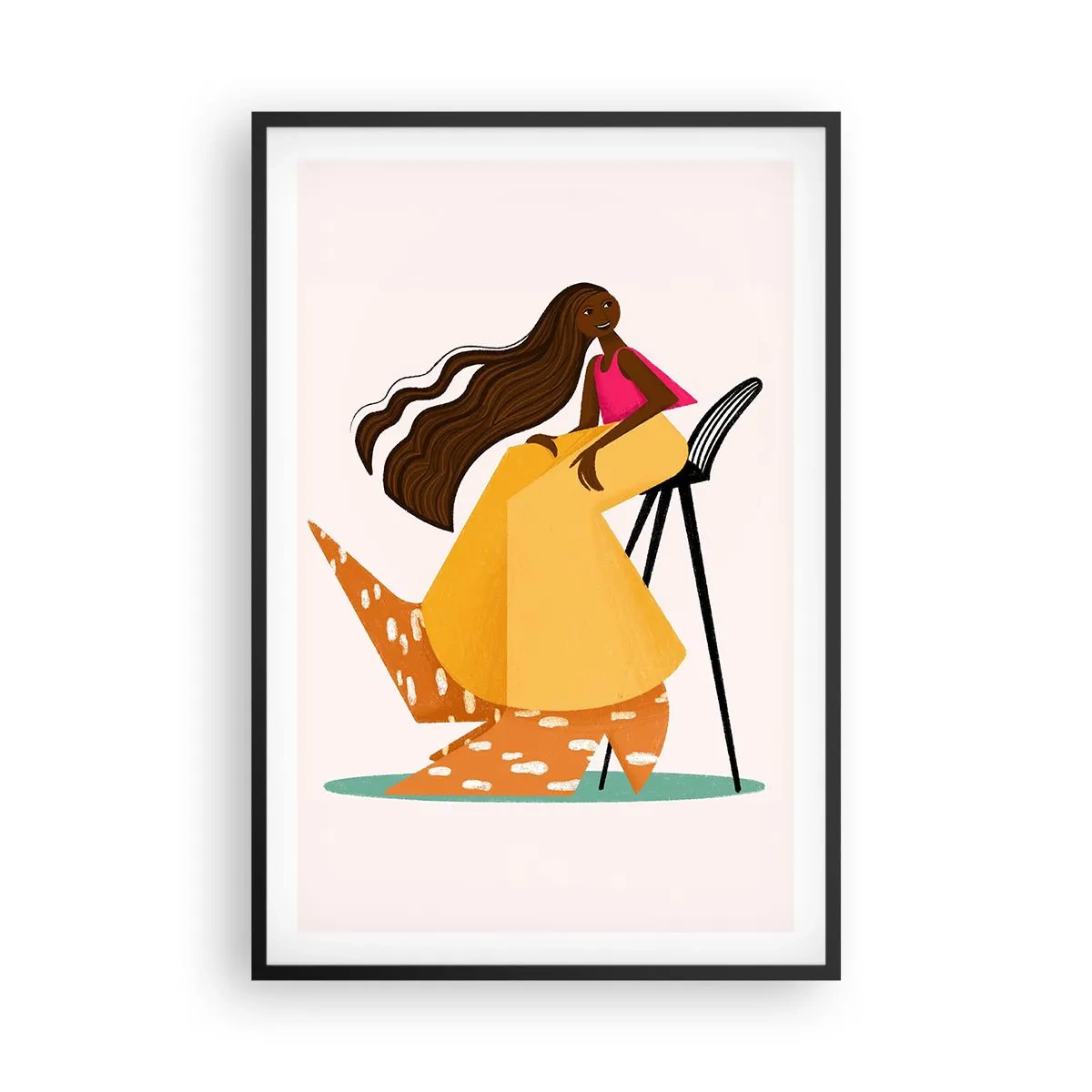 Poster in black frame - Fashion Is Also Fun - 61x91 cm