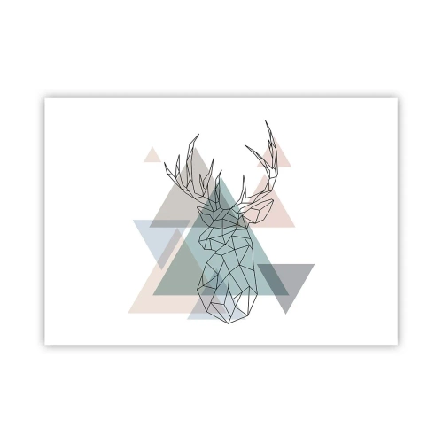 Poster - In a Geometrical Forest - 100x70 cm