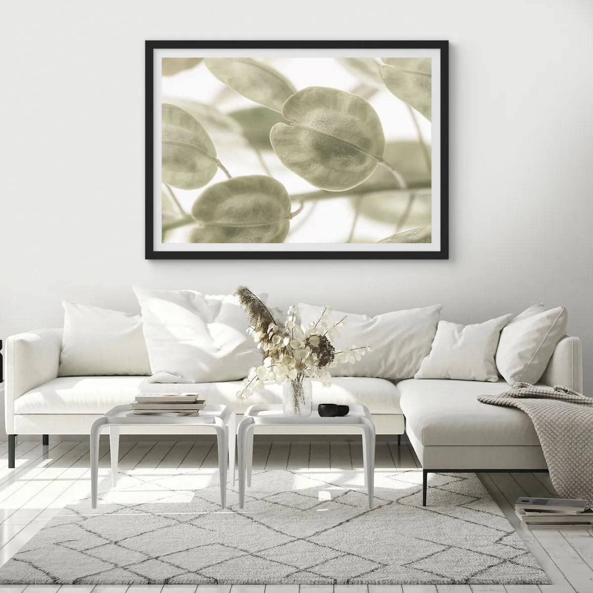 Poster in black frame - In the Beginning There Were Leaves… - 100x70 cm