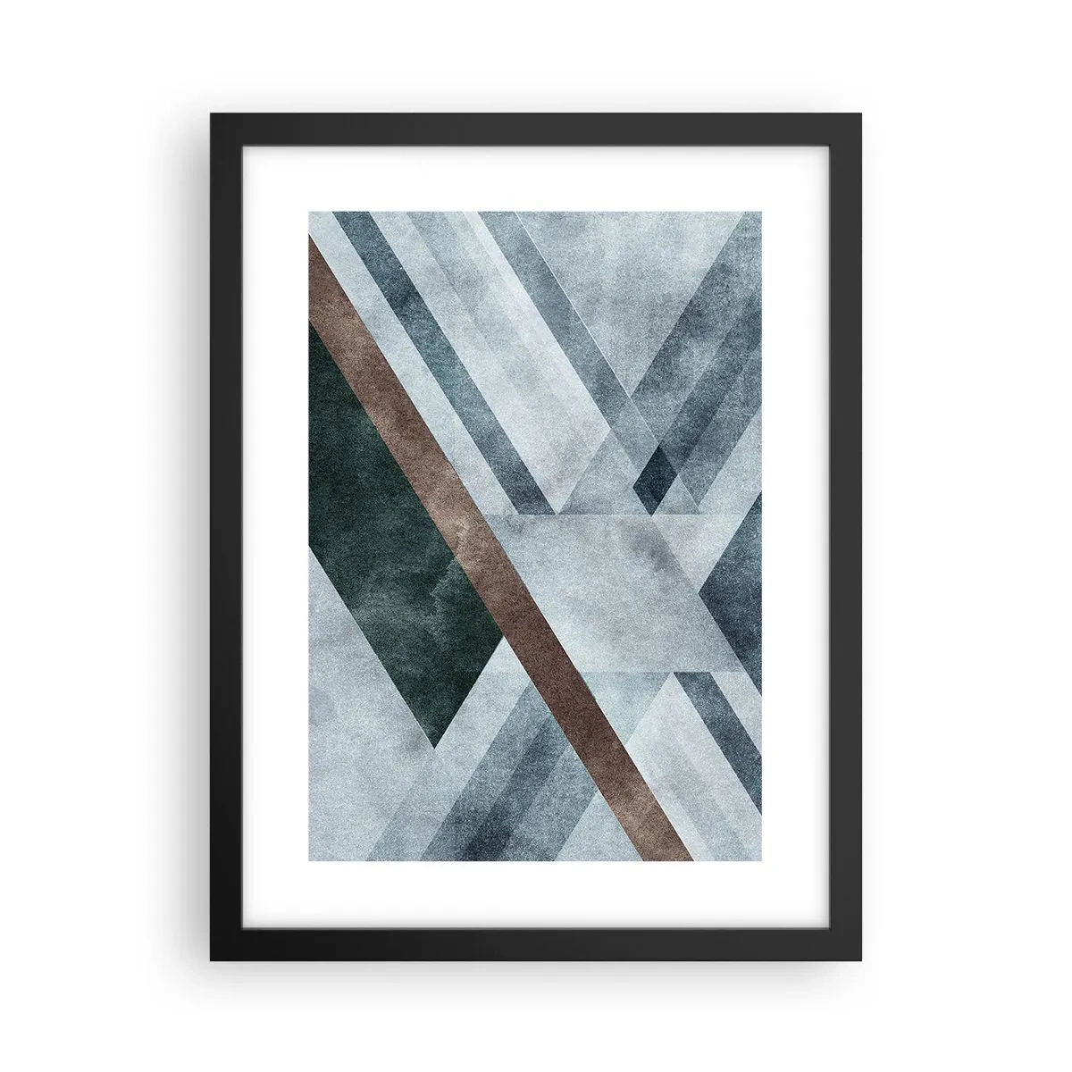 Poster in black frame - Refined Elegance of Geometry - 30x40 cm
