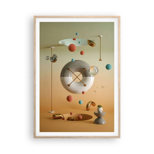 Poster in light oak frame - Anything Can Happen - 70x100 cm