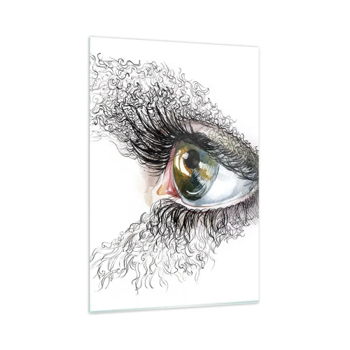 Glass picture - Look straight into the Soul - 80x120 cm