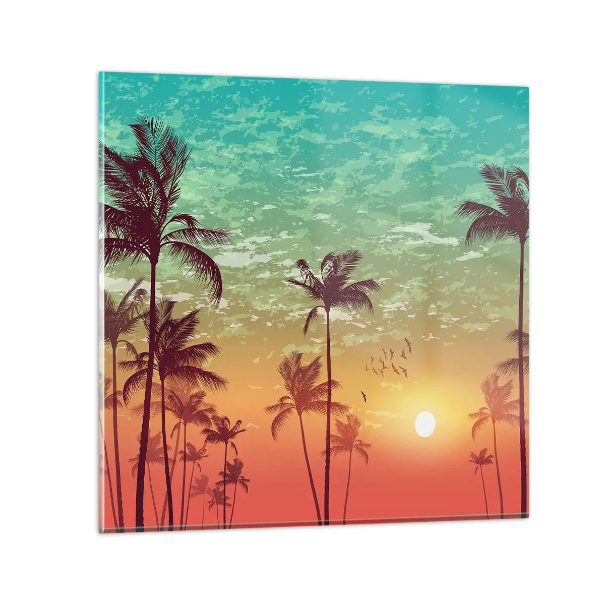 Glass picture - Tropical Climate - 40x40 cm
