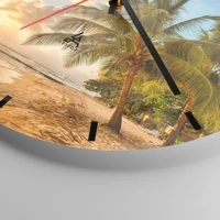 Clock face with lines