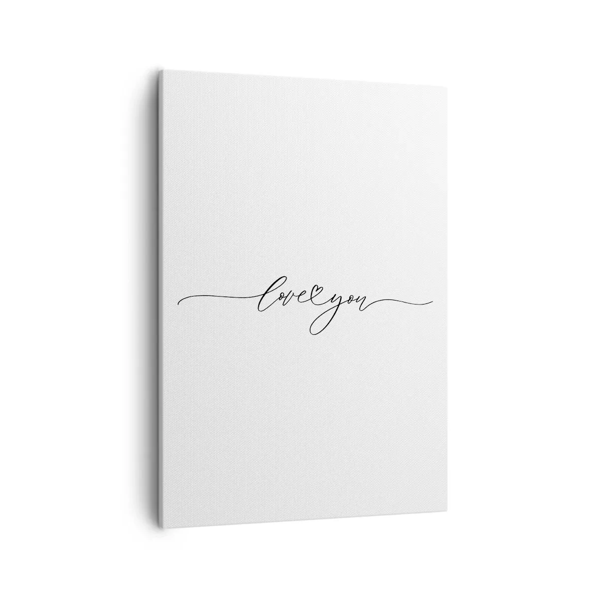 Canvas picture - Black on White - 50x70 cm