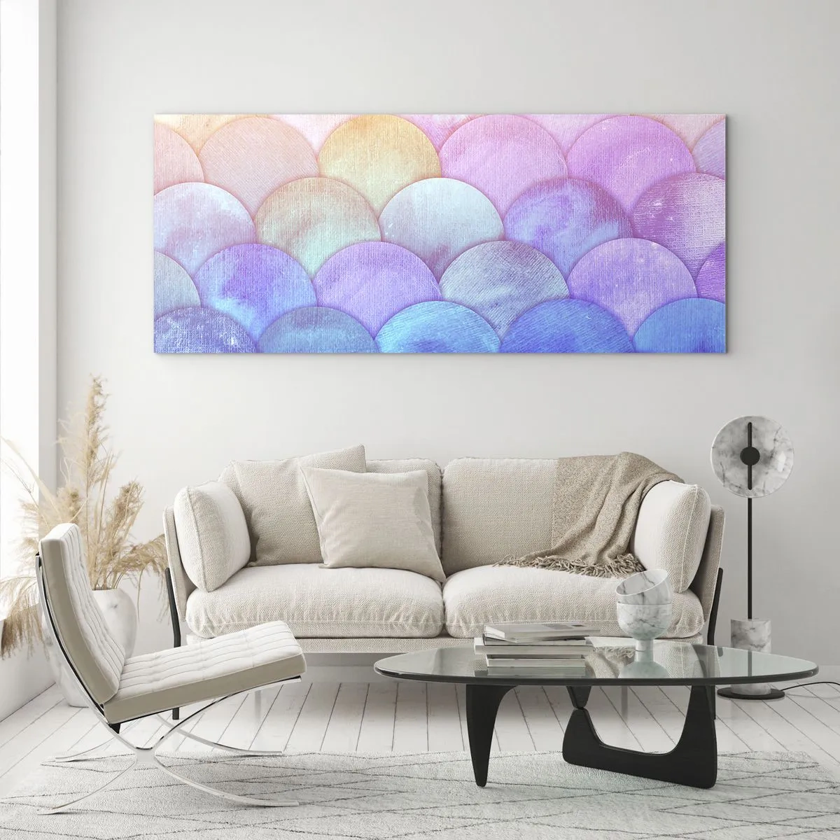 Glass picture - Pearl Scale - 100x40 cm