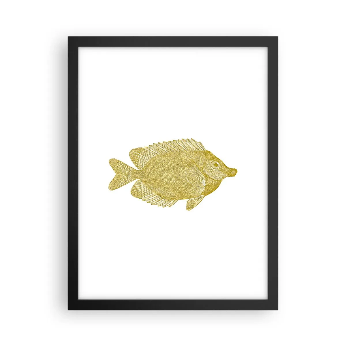 Poster in black frame - Just a Fish - 30x40 cm