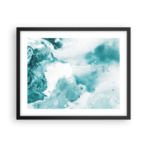 Poster in black frame - Lakes of Blue - 50x40 cm