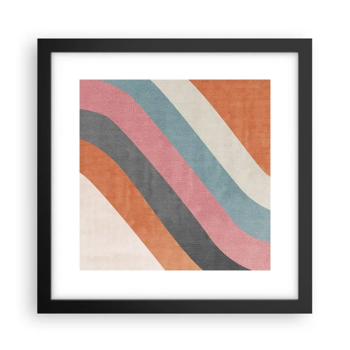 Poster in black frame - Diagonal Composition - Movement - 30x30 cm